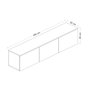 Hanah Home Soporte para TV Neon Illuminated - Antracita